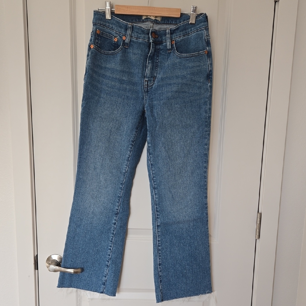 Madewell Mid-rise Kick Out Blue Women's Jeans